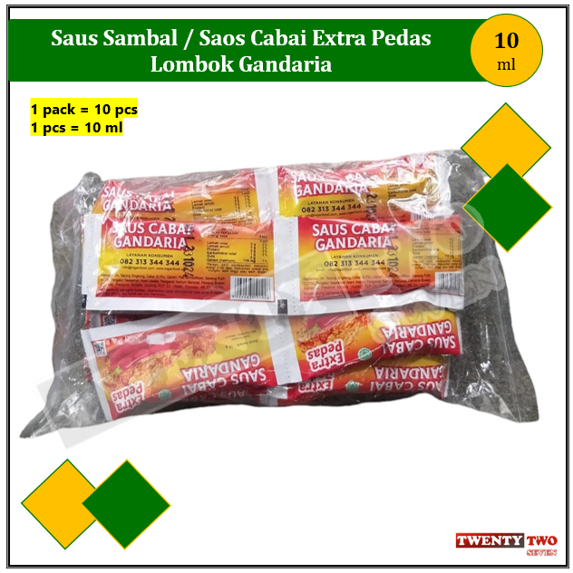 

[doz]|6X Saos Cabai Gandaria Extra Pedas 10 ml (10 pcs)