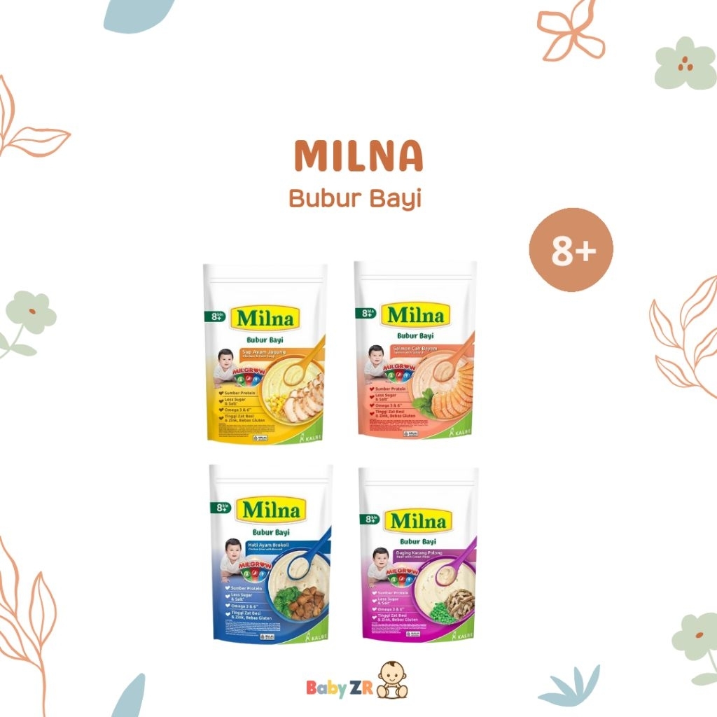 Milna Bubur Bayi 8 Bulan+ 120gr