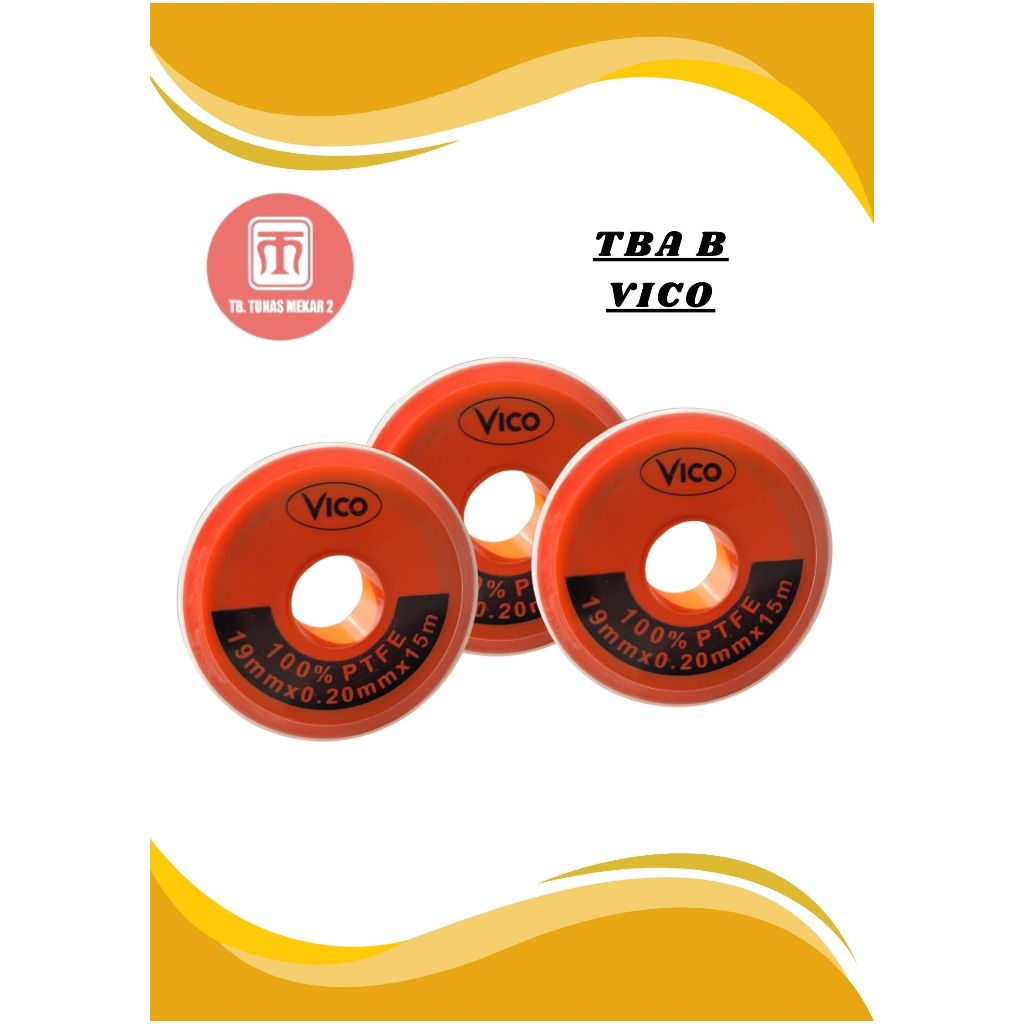 Seal Tape / Isolasi / Selotip Kran TBA Pipa Air Jumbo VICO