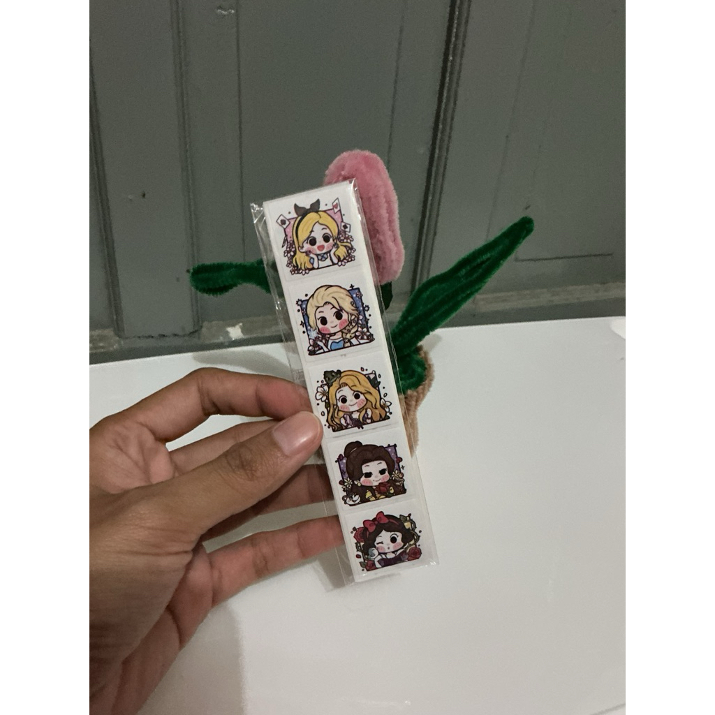 

stiker cute Disney Alice 50pcs stiker terima kasih online shop