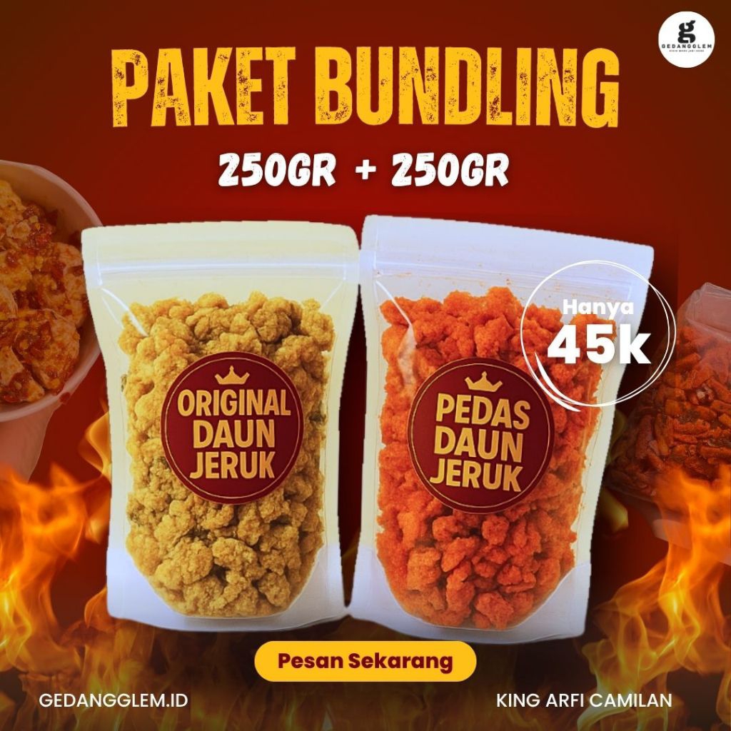 

PAKET BUNDLING KULIT AYAM CRISPY 250GR BY KING ARFI
