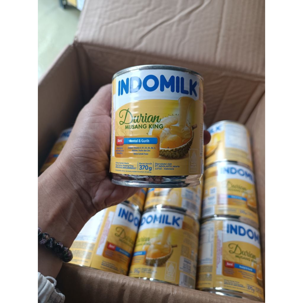 

INDOMILK DURIAN Musang King Susu Kental Manis Kalengan 370gr