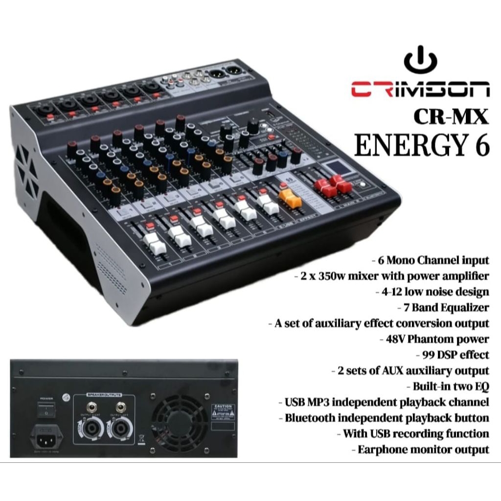 POWER MIXER - CRIMSON CR-MX ENERGY 6