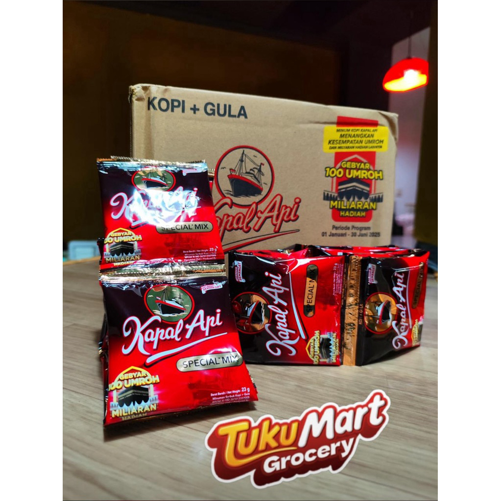 

Kapal Api Special Mix 120 Sachet 23 Gr/Dus Kopi Bubuk Praktis