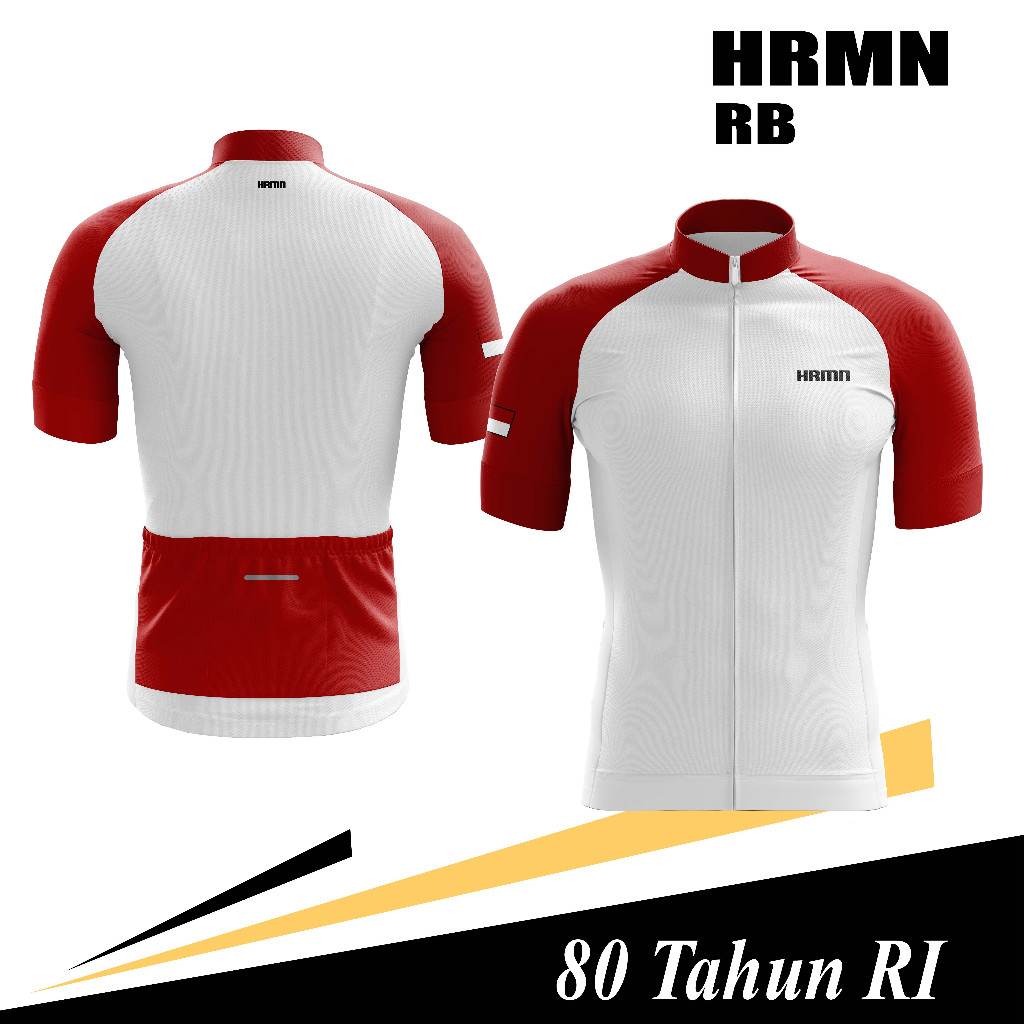 Jersey Road Bike / Jersey Roadbike - HRMN Merah Putih