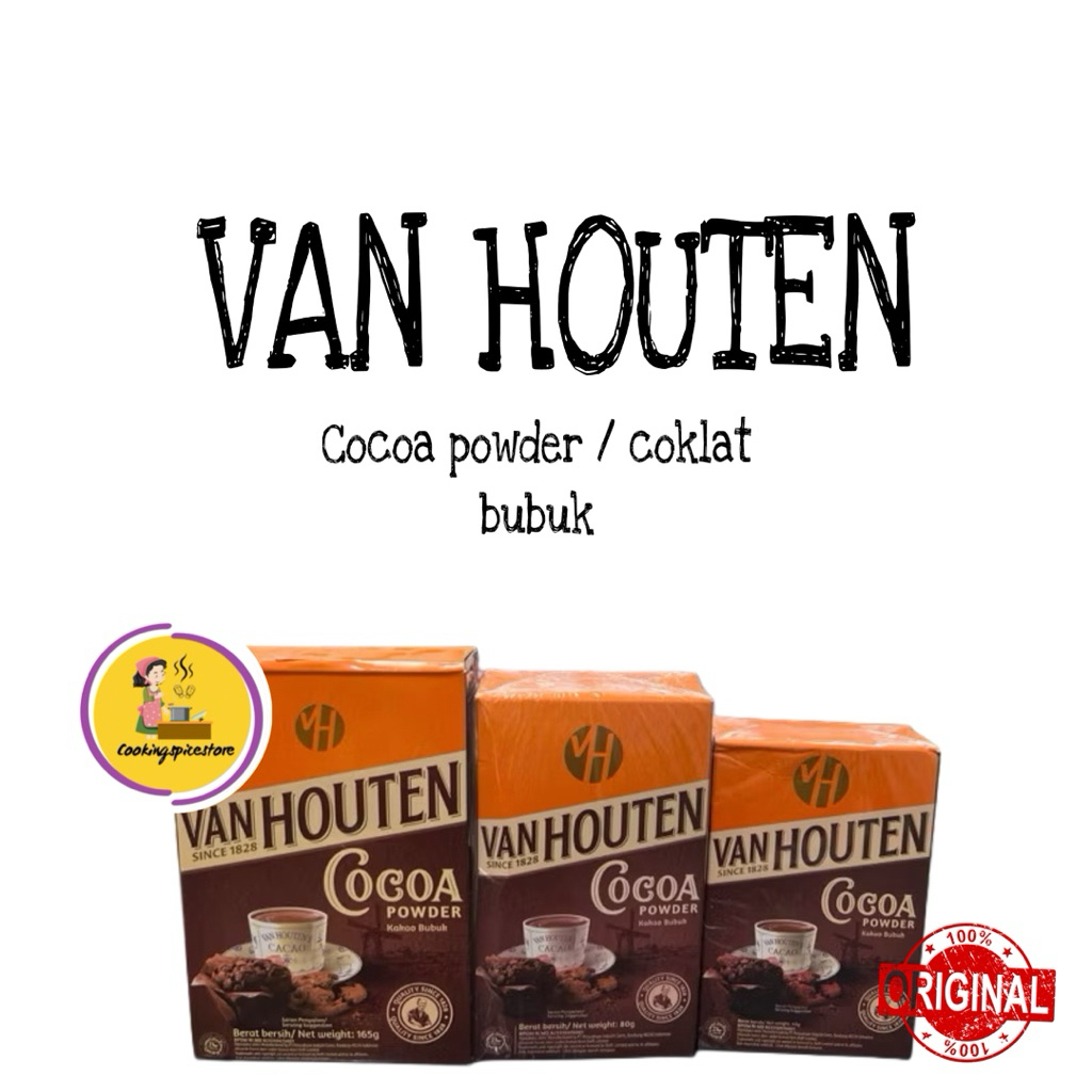 

Van houten Cocoa Powder / coklat bubuk 40gr 80gr 165gr