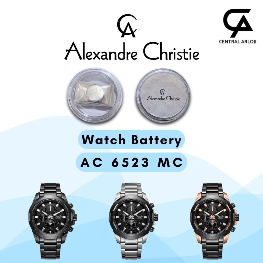 Baterai Jam Tangan Alexandre Christie 6523 MC Original