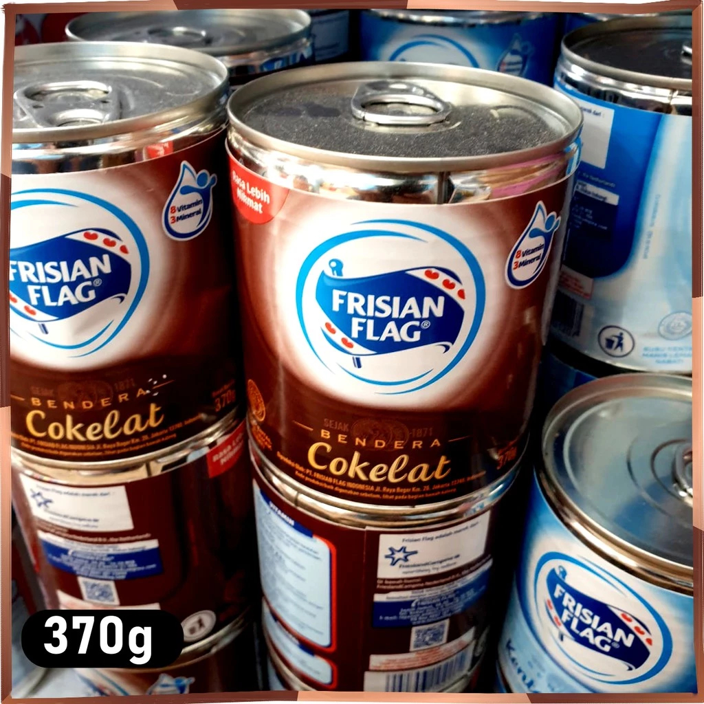 

Susu kental manis SKM Bendera Frisian Flag kaleng 370g