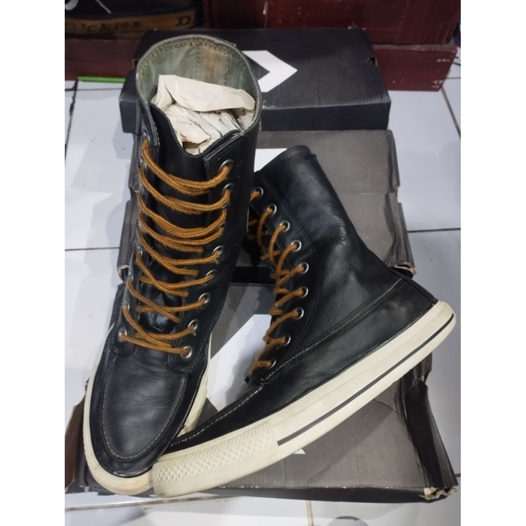 CONVERSE CT BLACK LEATHER HIGH BOOT