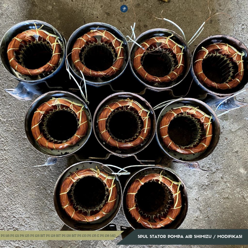 SPAREPART SPUL STATOR GULUNGAN POMPA AIR SHIMIZU MODIFIKASI