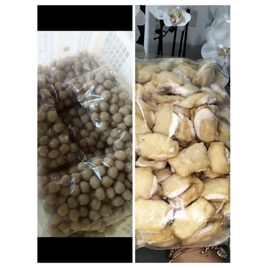 

Tahu Pentol & Cilok/Aci isi bawang khas madura isi 100 biji/bungkus