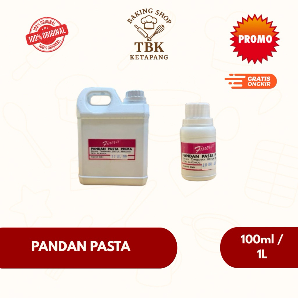 

Pasta Pandan / Pandan Paste Finova 100ml / 1Liter
