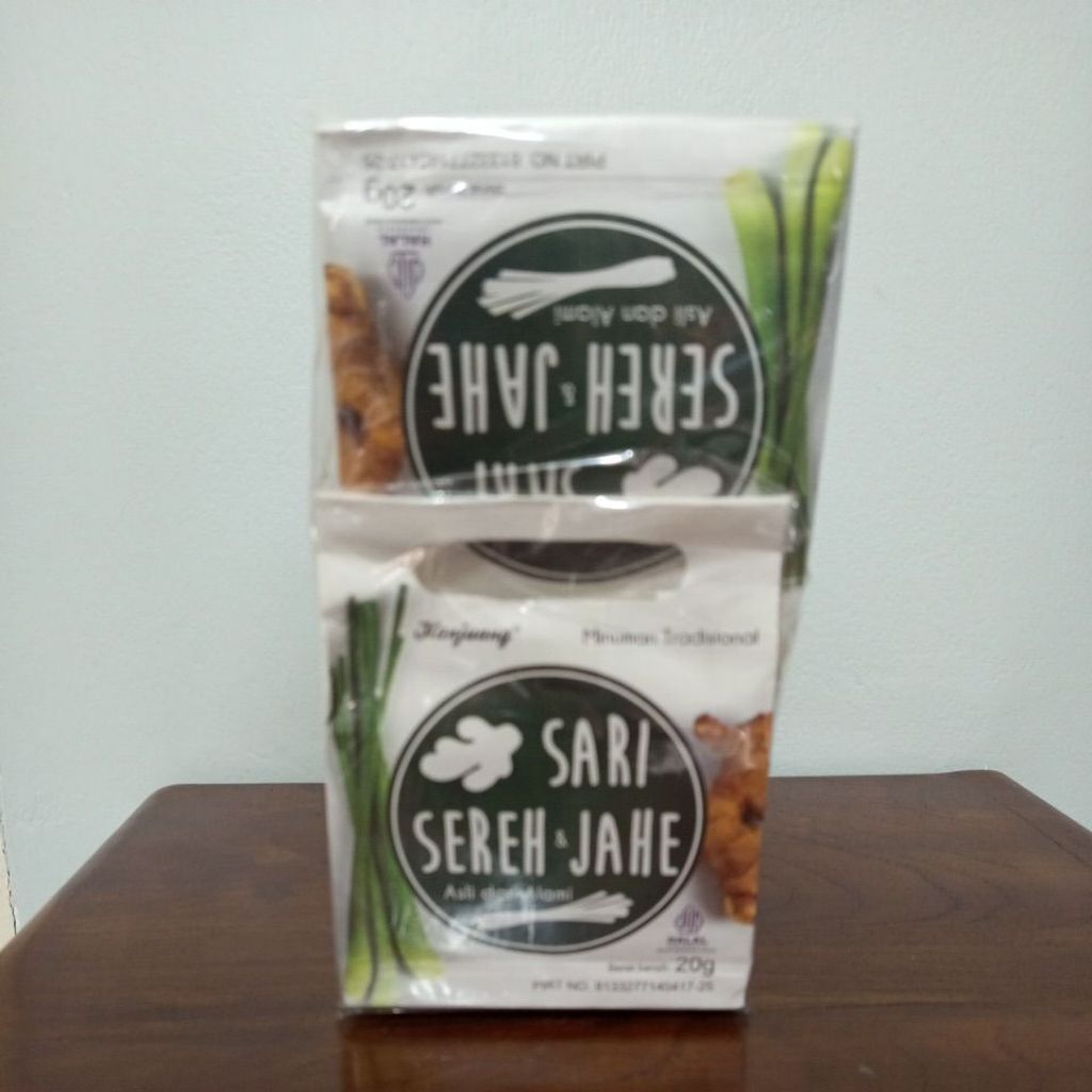 

Sari Sereh dan Jahe Hanjuang Kemasan Kantong isi 40 sachet