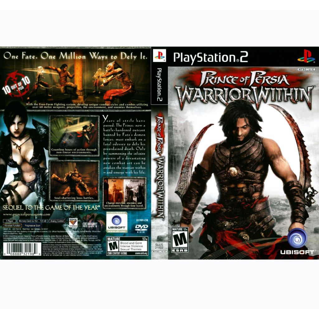 Kaset DVD Game Prince of Persia Warrior Within - Kaset game ps 2 - Kaset game ps2 original - Kaset D