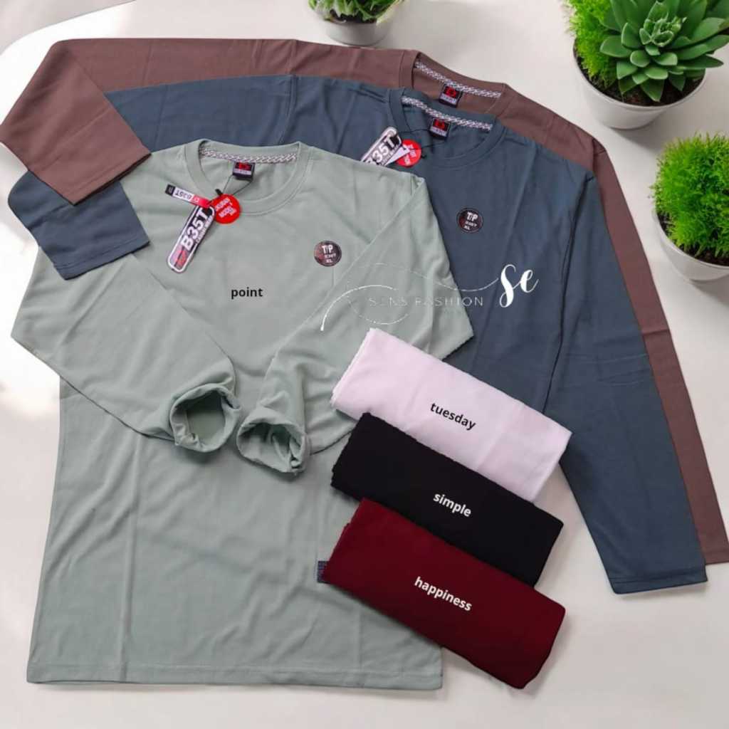 Kaos Motif Lengan Panjang Pria Wanita - Kaos Distro Lengan Panjang - Kaos Panjang Unisex - Kaos Pria