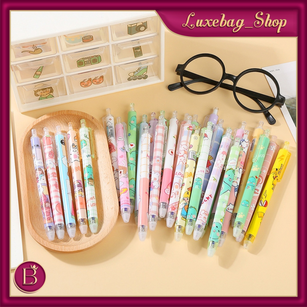 

LB 6pcs pulpen gel set pena pen lucu 0.5mm pulpen aesthetic gel pen pulpen 1 pack mekanik pulpen tinta hitam alat tulis stationery S110