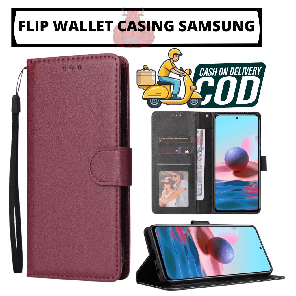 Casing Flip Polos Samsung A51 Casing Flip Dompet