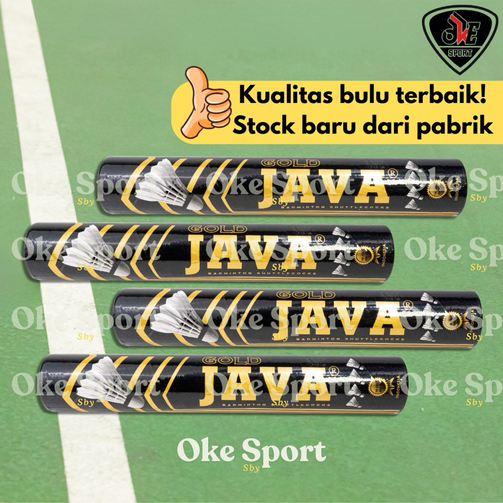 Shuttlecock Badminton JAVA GOLD ORIGINAL 100%