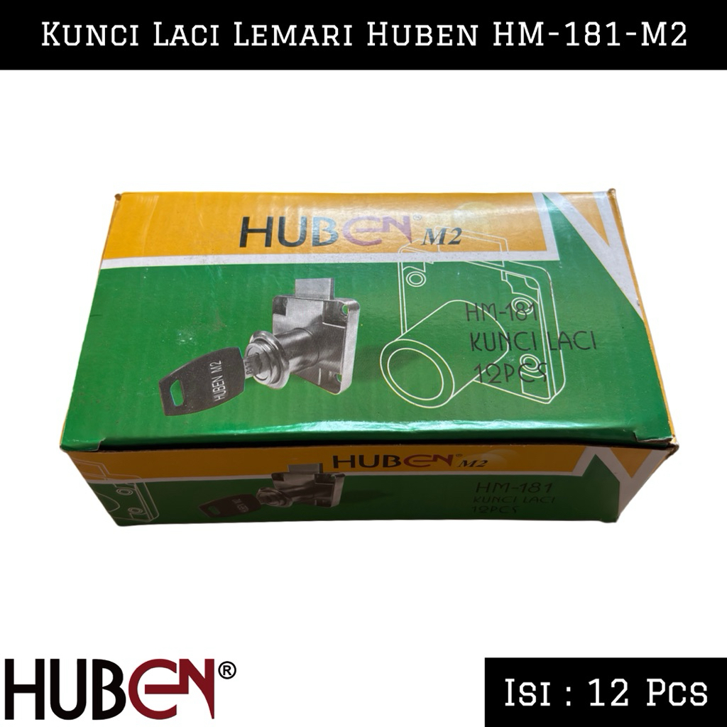 Huben HM - 181 - Kunci Laci Lemari Huben HM - 181 | Kunci Lemari Huben 12 Pcs