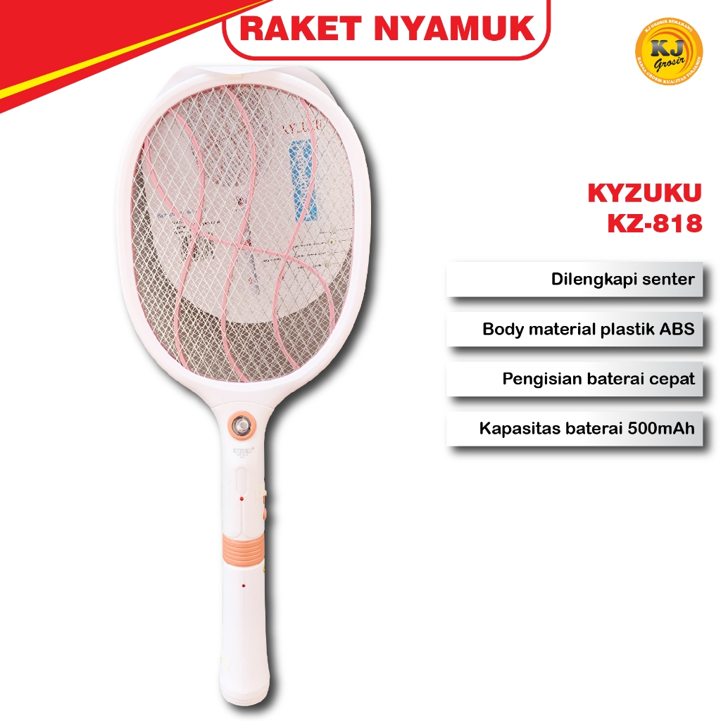 RAKET NYAMUK PEMBUNUH SERANGGA MEREK KYZUKU KZ-818 TERMURAH ETRBARU REKOMENDASI
