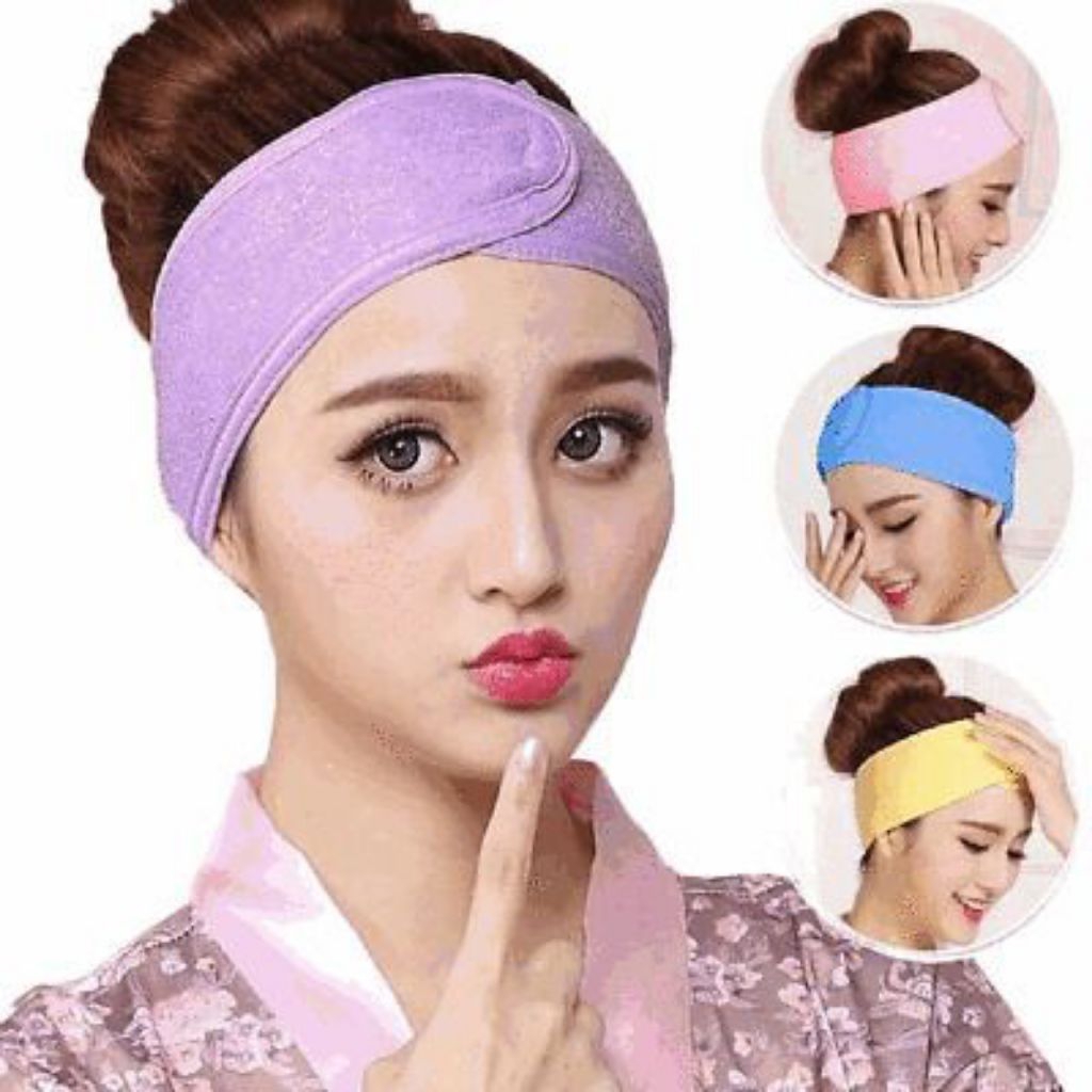 BANDO FACIAL 8 CM BANDANA MAKE UP KOREA