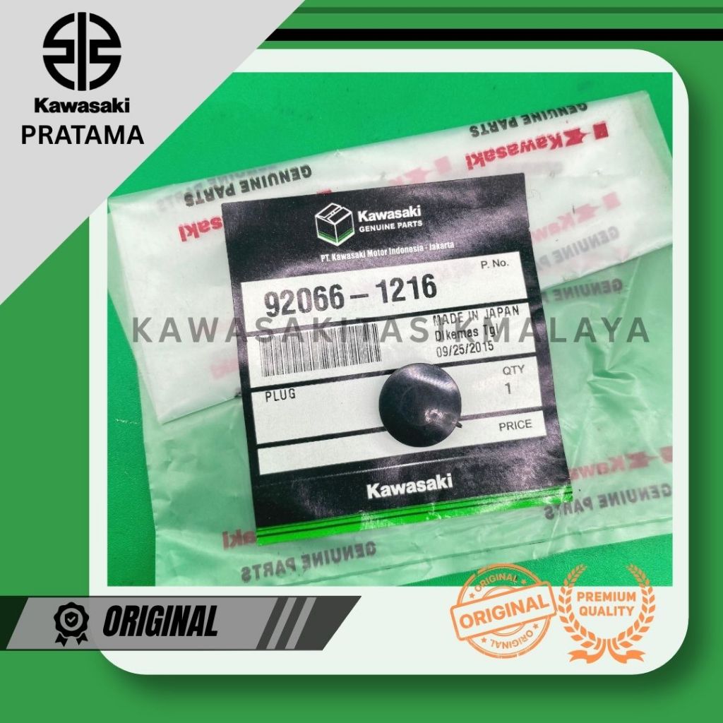 TUTUP BAUT L 92066-1216 PLUG KAWASAKI ATHLETE 125MADE IN JAPAN / Karet Penutup Baut Stang Ninja RR M