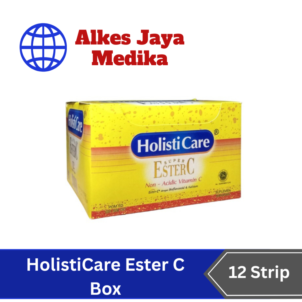 Holisticare Ester C Box Isi 12 Strip @4 Tablet - Vitamin C