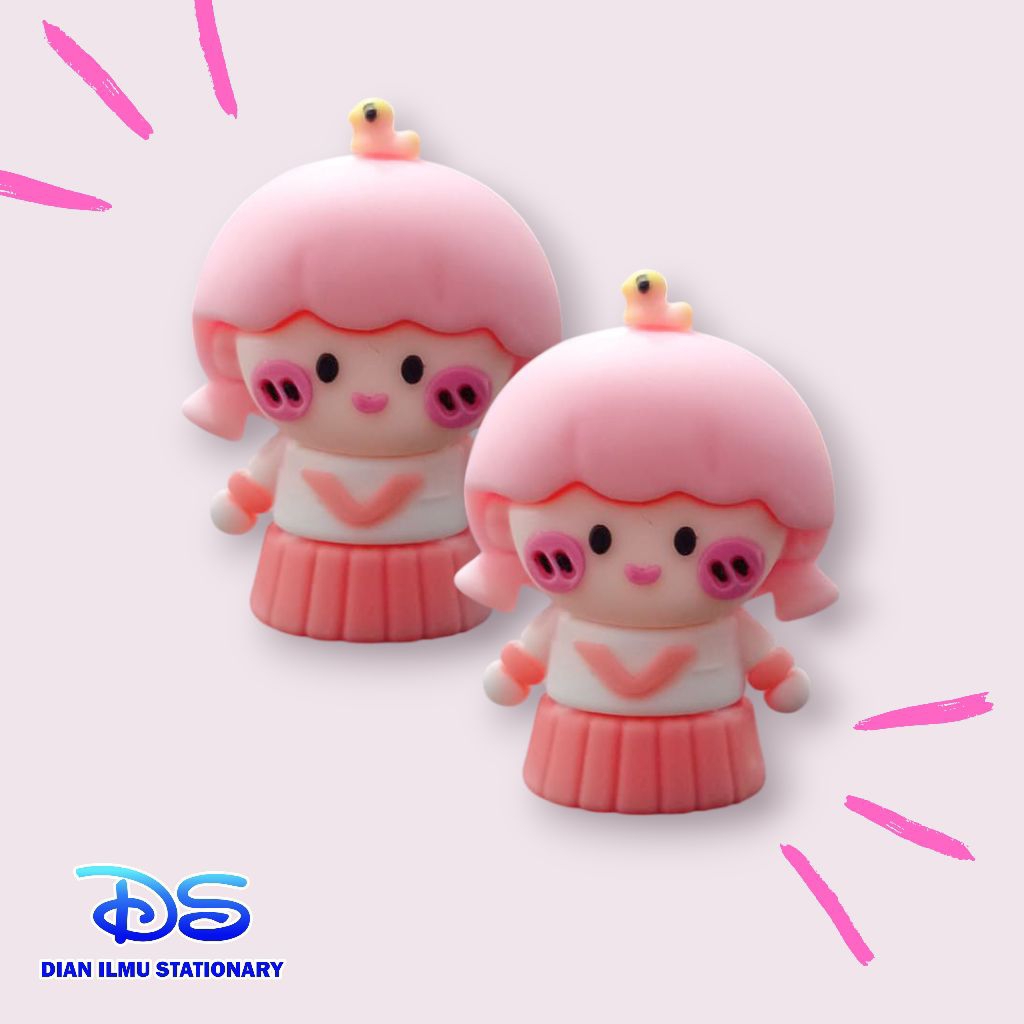 

rautan pensil karakter 3D pinen