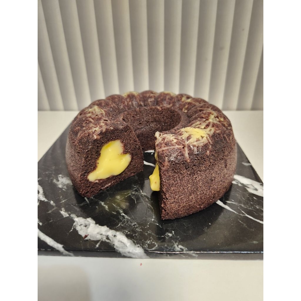 

bolu ketan hitam keju lumer