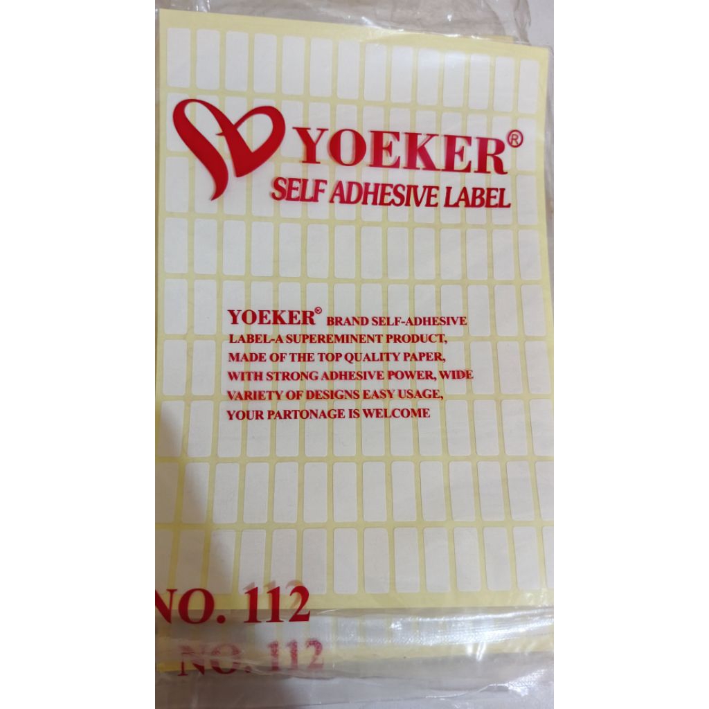 

1 lembar tempelan daftar harga / youker