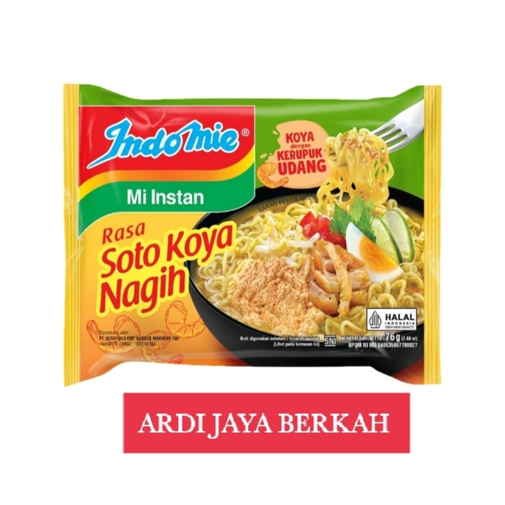 

Indomie Mi Instan Soto Koya Nagih 76g