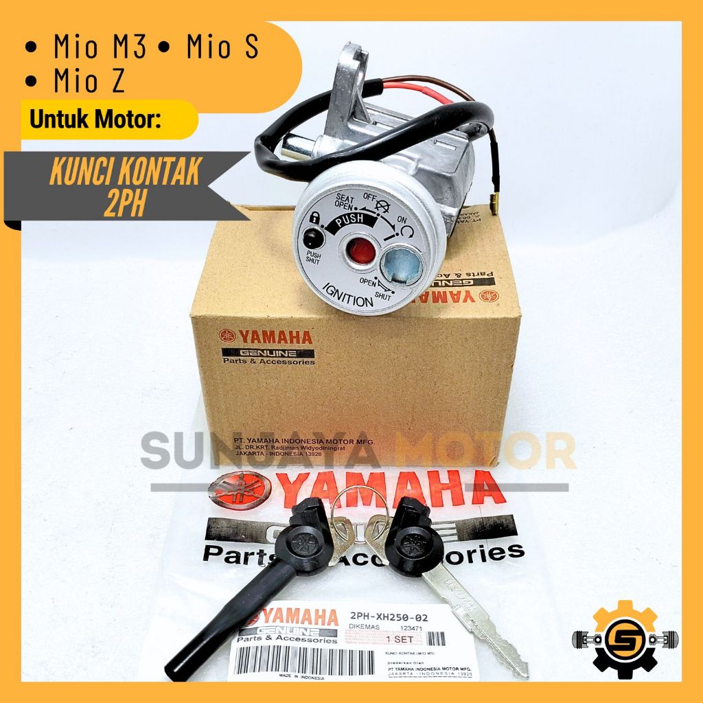 Kunci Kontak Set 2PH Keyset Original Yamaha Mio M3 Mio Z Mio S Kunci Motor 1 Set Key Set Konci Motor