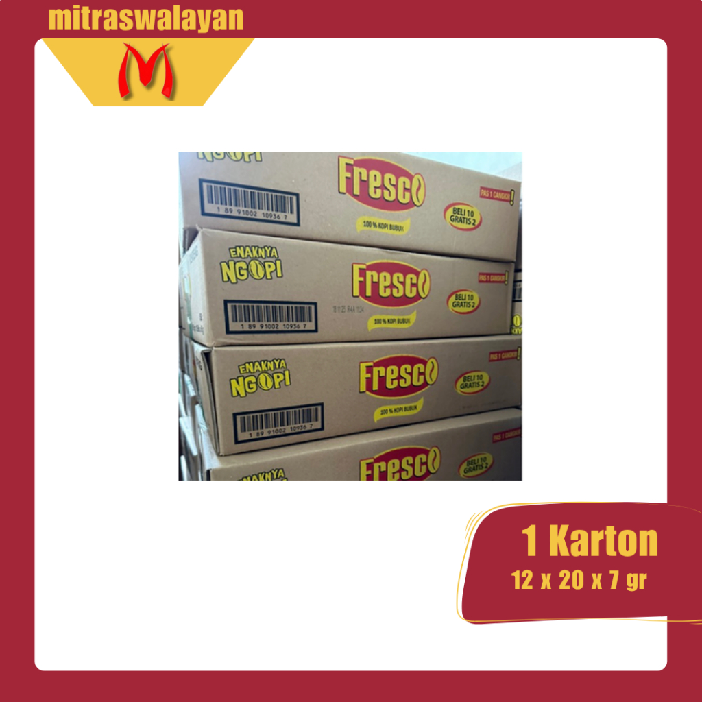 

FRESCO Kopi 1 Karton isi 20 Renteng @7 gr