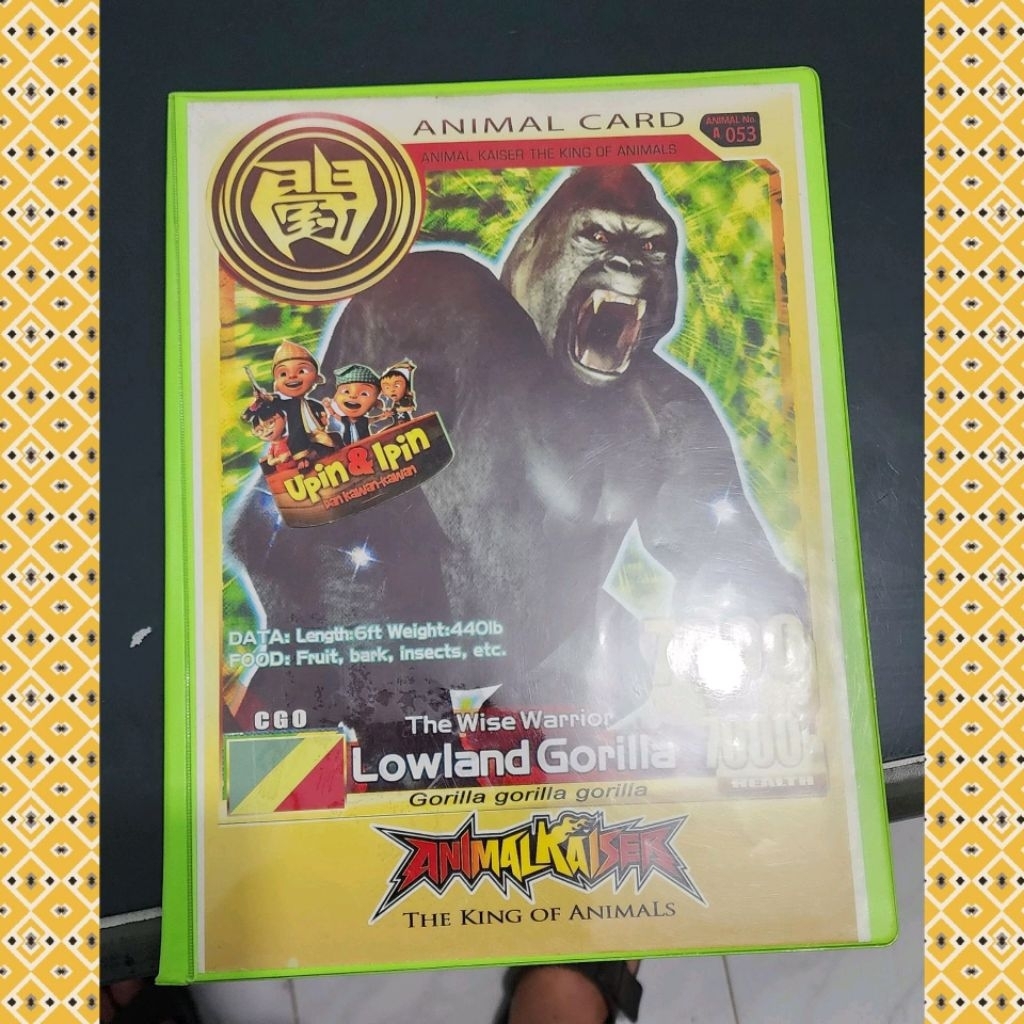 paket album animal kaiser 180 card