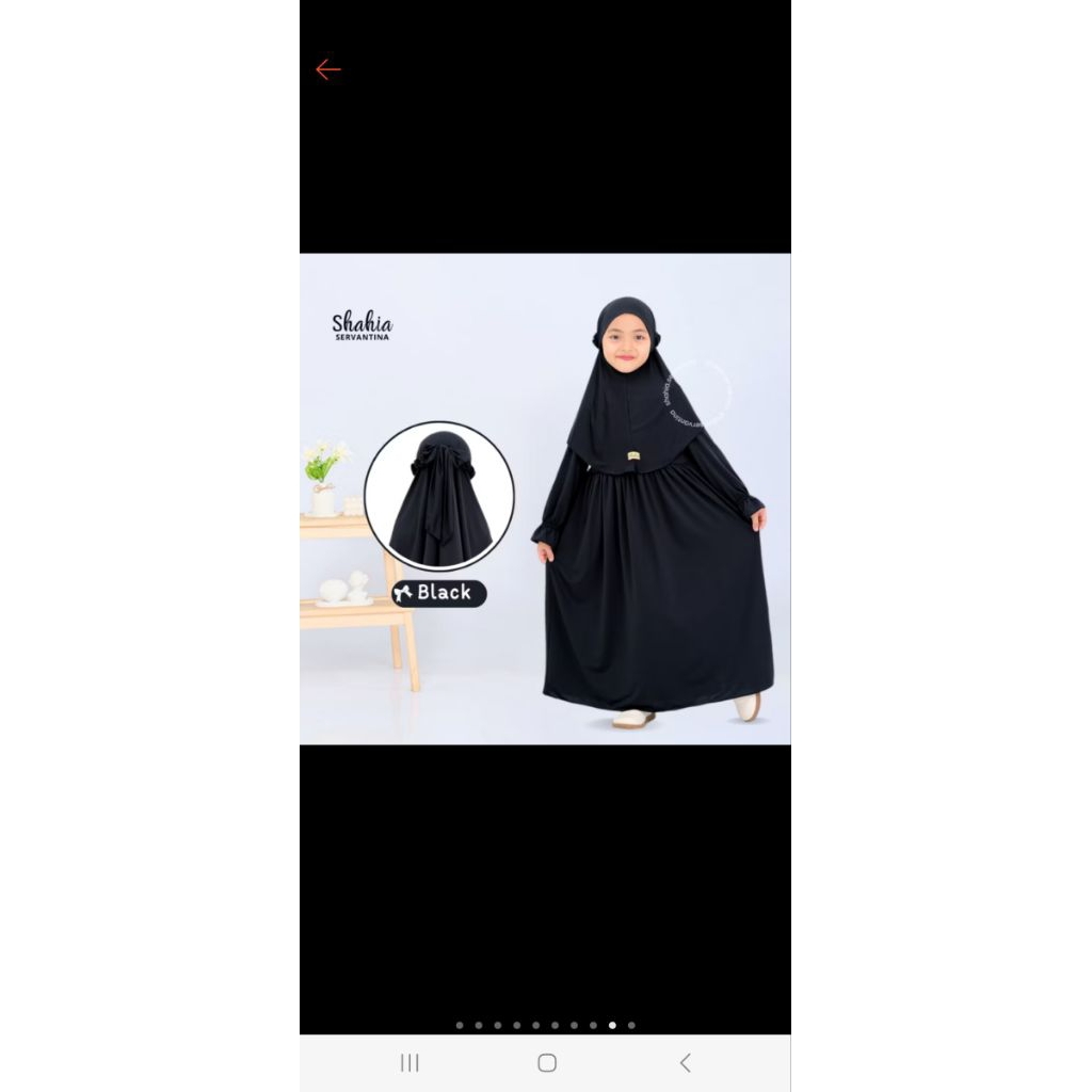 JUAL RUGI gamis anak merk shahia servantina