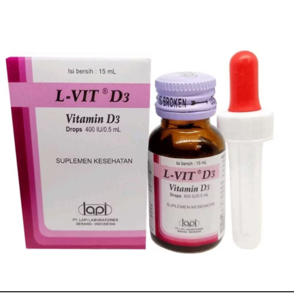 L-Vit D3 Drop @15ml / Vitamin D3 untuk anak