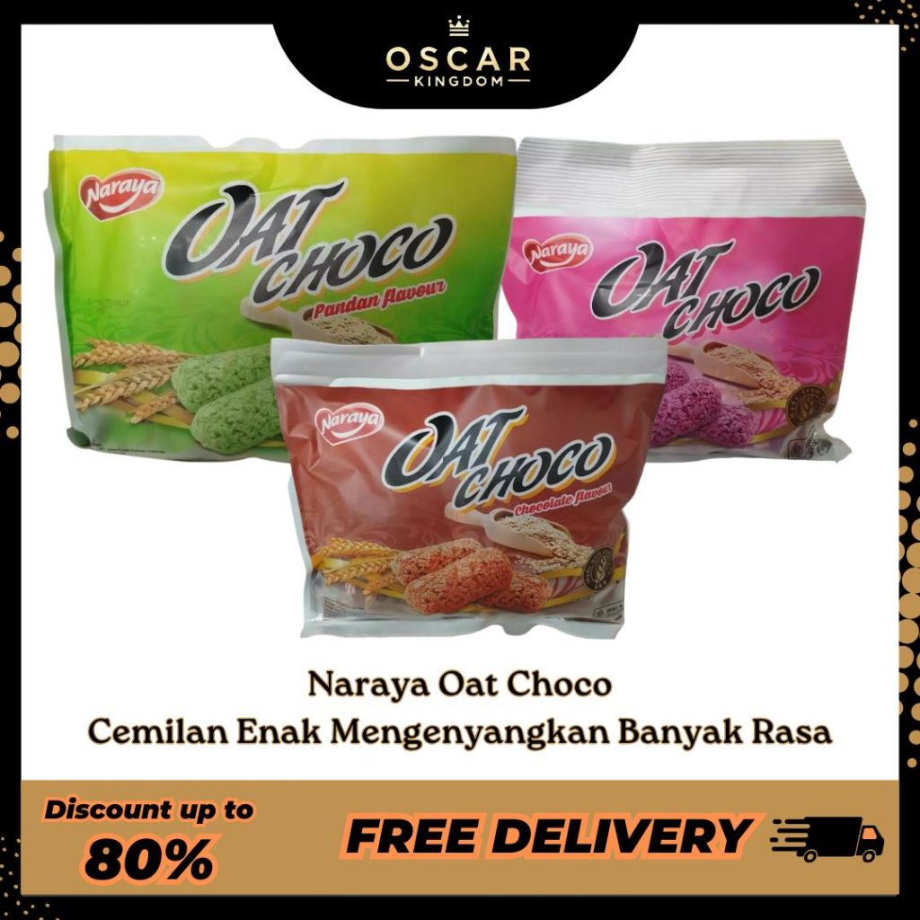 

NARAYA OAT CHOCO ALL VARIAN RASA READY STOCK!!! 1 Pck isi 40pcs