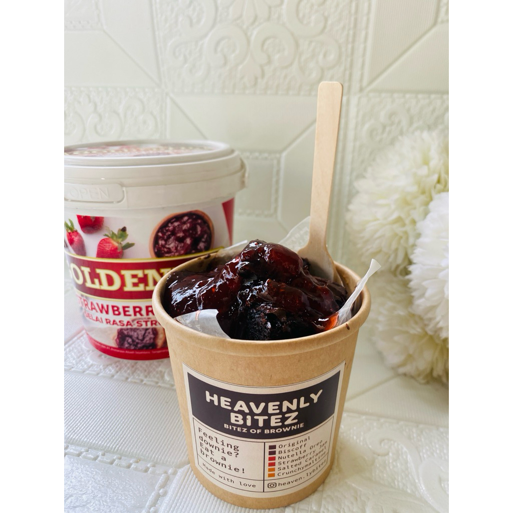 

Brownies bites Strawberry Jam