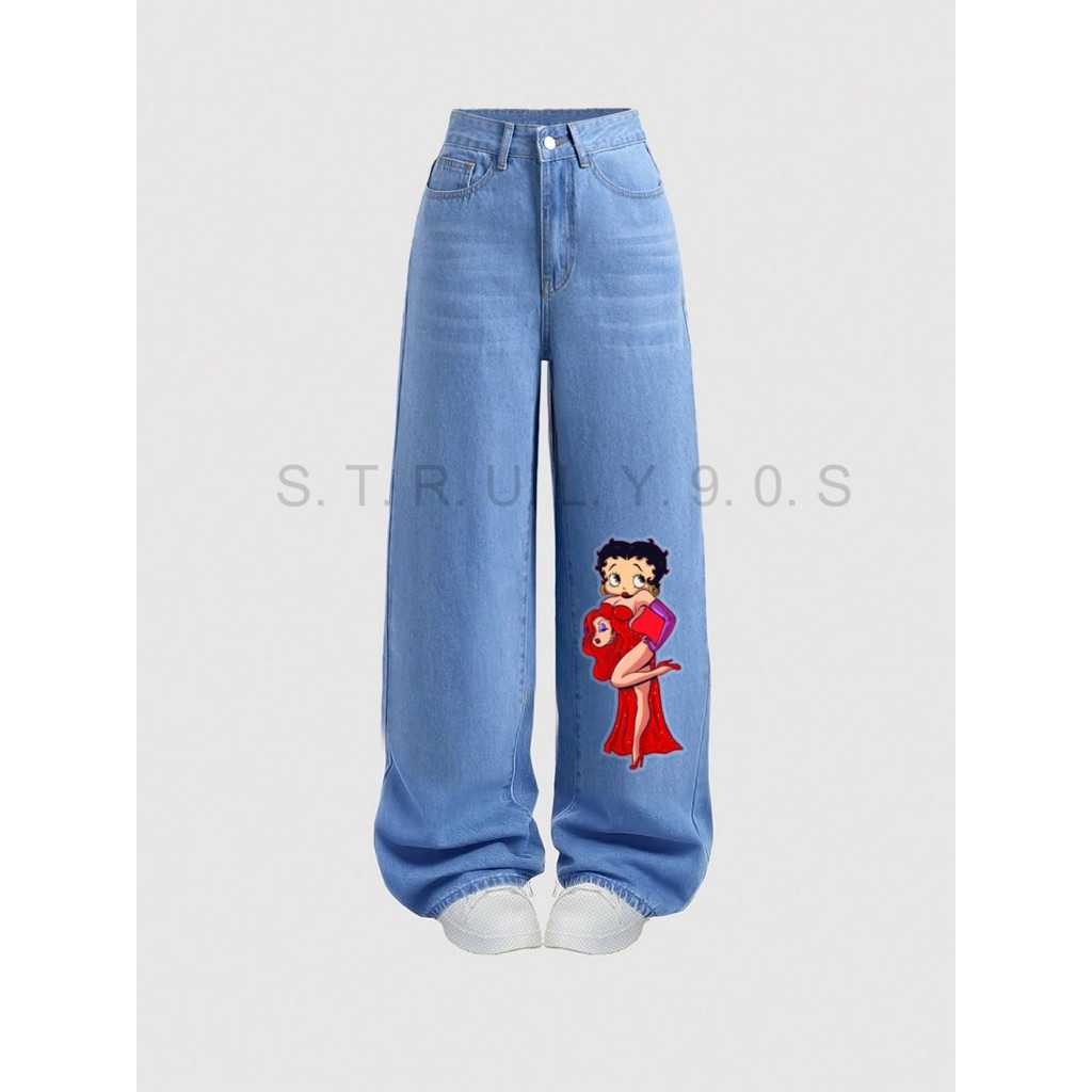 Betty Boop Loose Jeans Highwaist