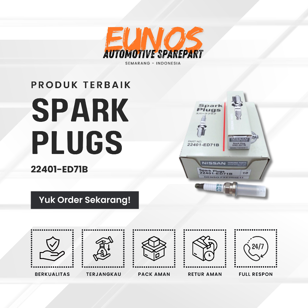 BUSI IRIDIUM FXE20HE11 NISSAN LIVINA XTRAIL EVALIA DATSUN ORIGINAL  PN: 22401-ED71B