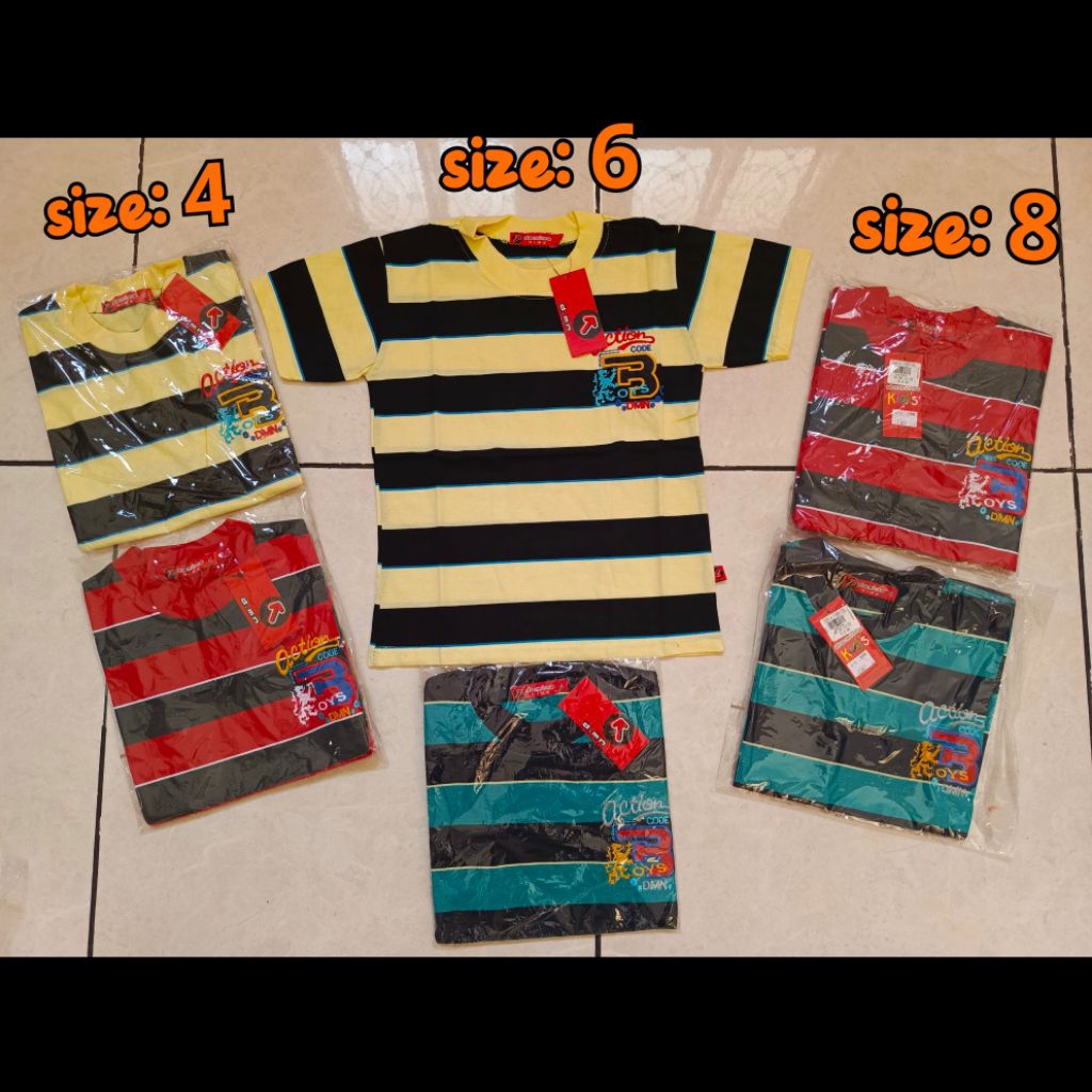 salur kaos oblong anak anak laki laki murah