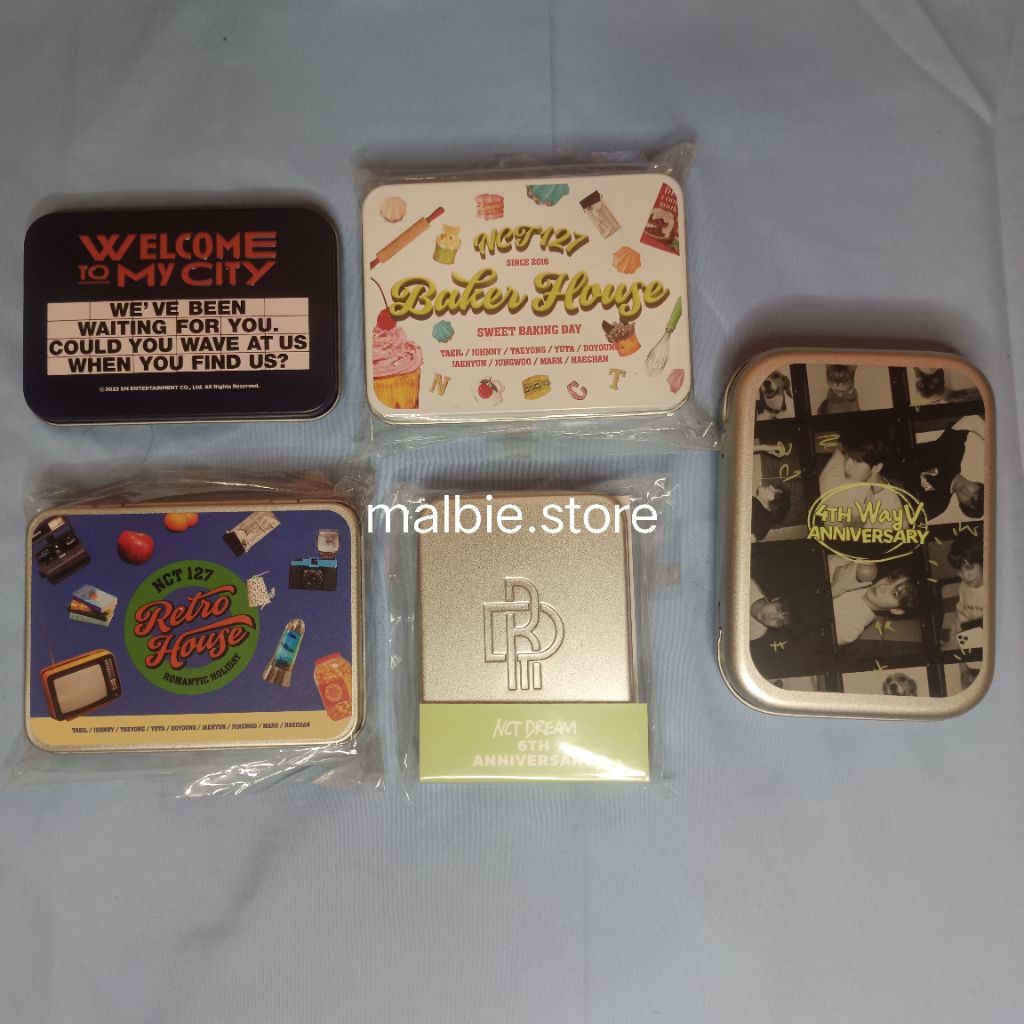 [READY] OFFICIAL TIN CASE ONLY NCT 127 BAKER HOUSE RETRO HOUSE NCT DREAM 6TH ANNIVERSARY WAYV 4TH AN