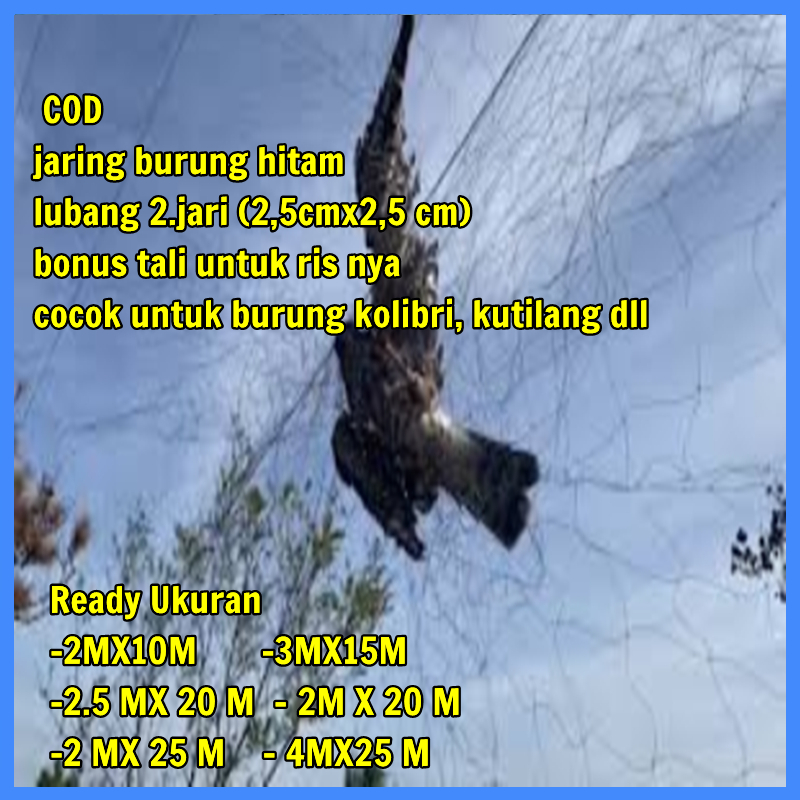 Jaring burung hitam jaring burung sawah Jaring burung kecil