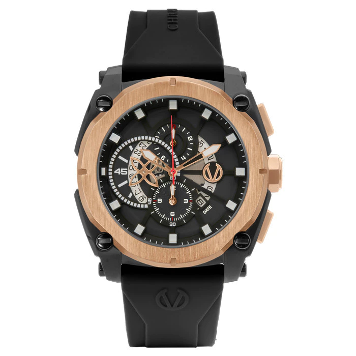 Jam Tangan Pria Tali Karet Christ Verra CV 12201G-38 BLK
