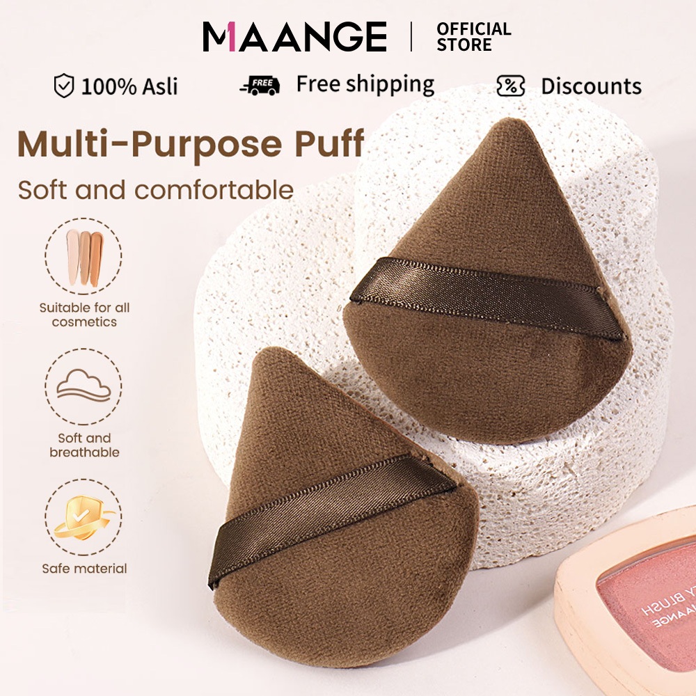 MAANGE Sponge Puff Spon Segitiga Besar Spon Pizza Spons Bedak Segitiga 1572