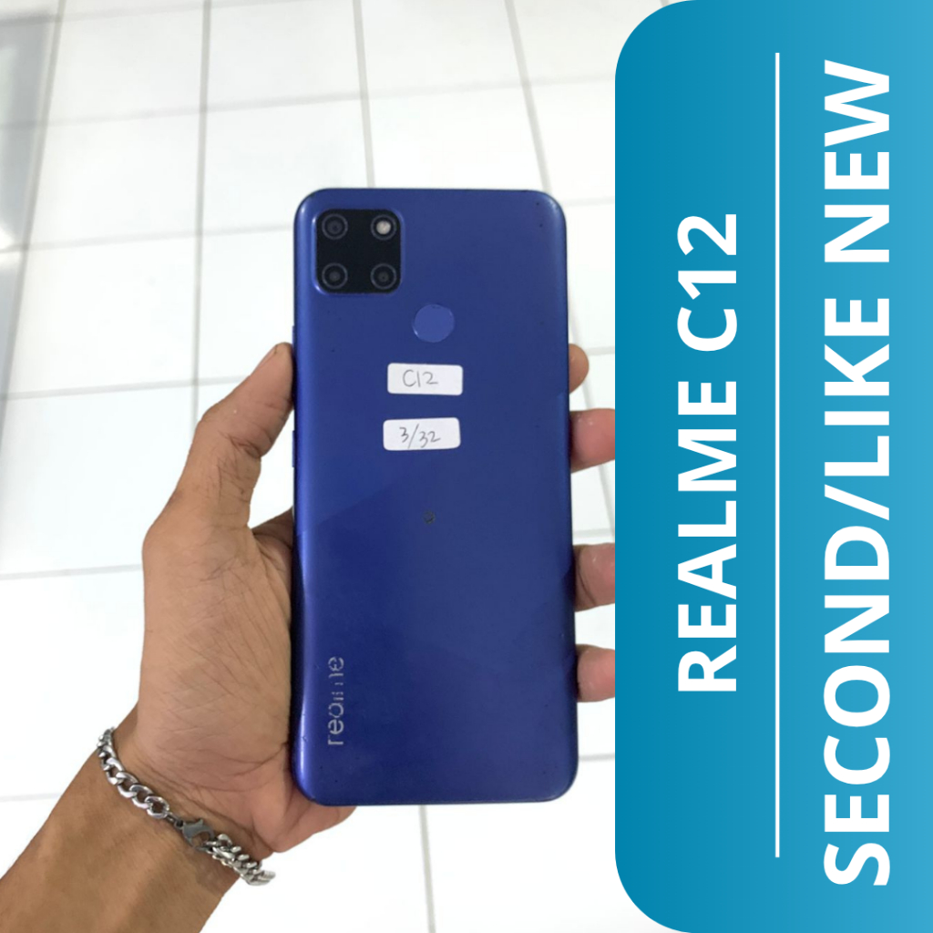 HP SECOND REALME C12 3/32GB/ REALME C12 HP SECOND / HANYA HP + CAS SAJA