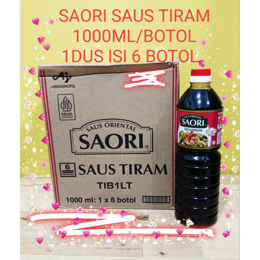 

1 DUS SAORI SAUS TIRAM 1LITTER ISI 6 BOTOL