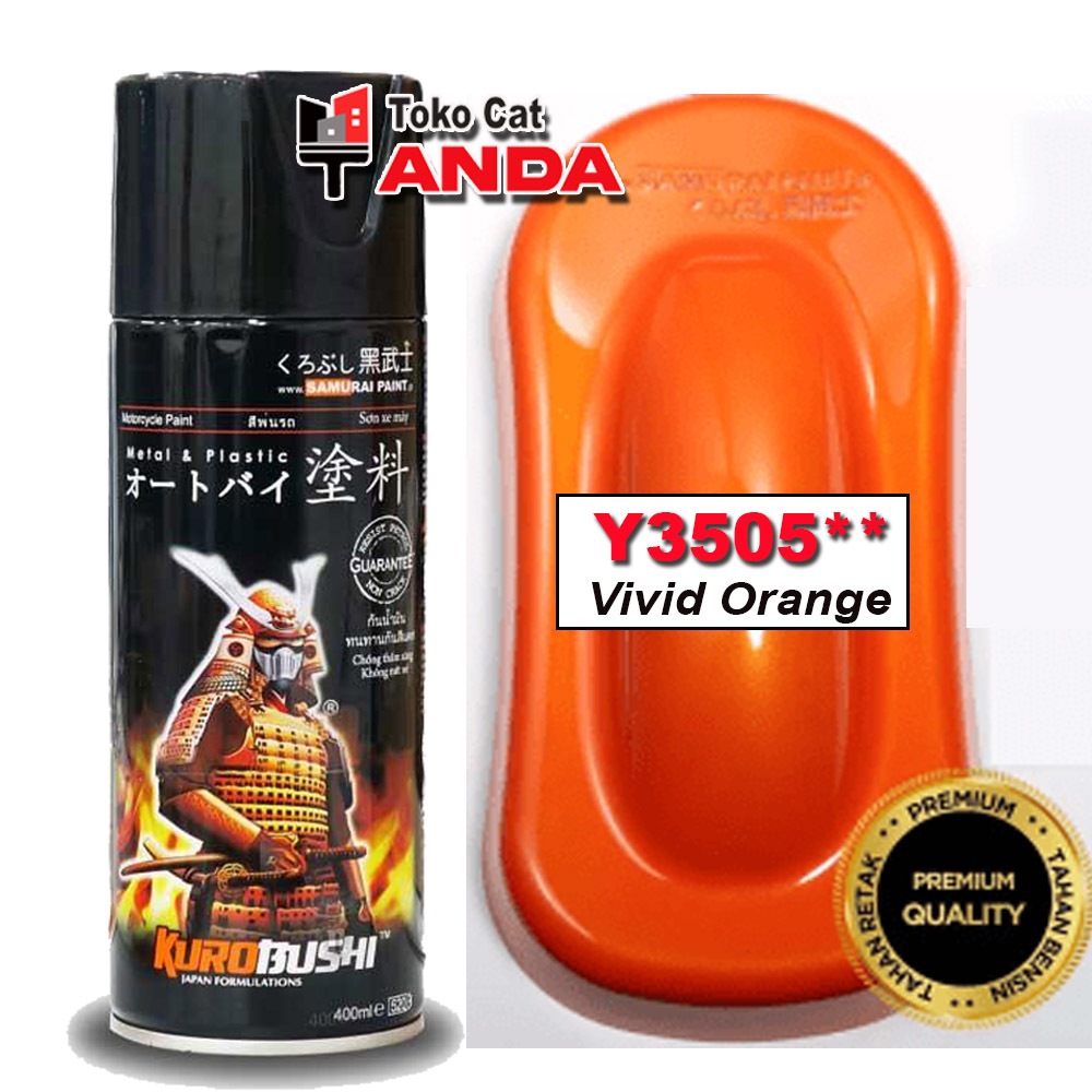 Samurai Paint VIVID ORANGE Y3505** - Samurai Paint Warna YAMAHA Orange - FizR orange