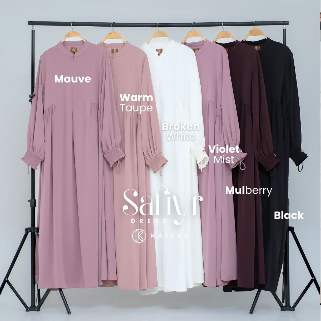 Kaisya ~ SAFIYR Dress Anti UV - Gamis Basic original by kaisya