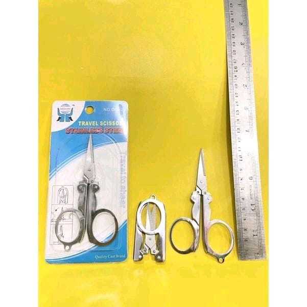 

gunting lipat / gunting lipat stainless steel 12cm / gunting lipat portable / gunting travelling